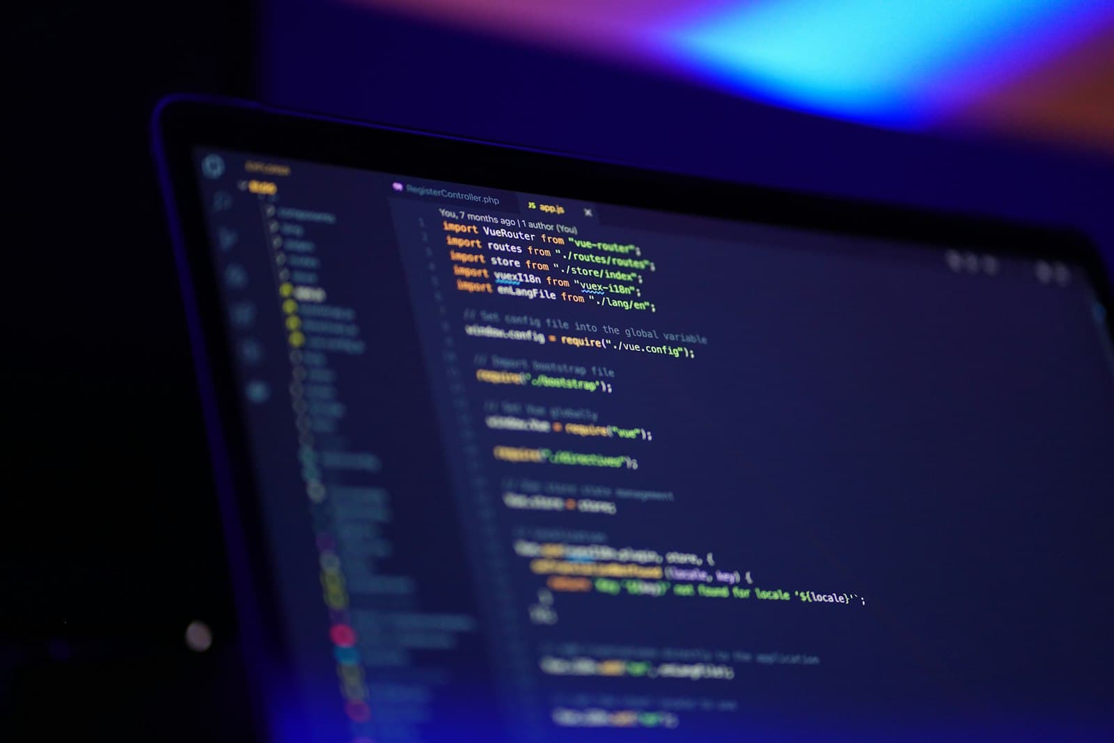 Source code on screen during a QAPTechAI testing session